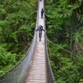 Joe on Suspensionn Bridge,  Lynn Canyon Park