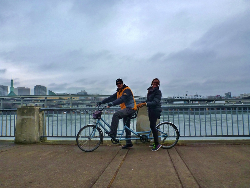 Tandem Biking around Willamette River (1)