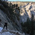 hiking though yosemite national park