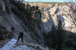 hiking though yosemite national park