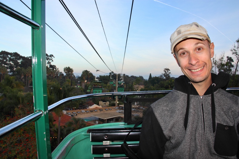 riding chair lift at san diego zoo