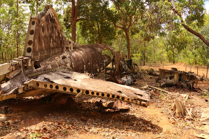 17 aircraft douglas DC3 wreckage near bamaga
