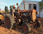 old tractor on uncle micks farm
