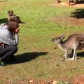sharni and roo gaze at eachother