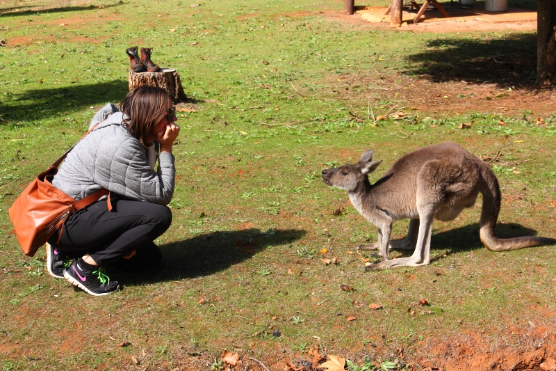 sharni and roo gaze at eachother