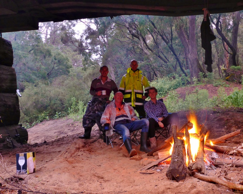 camping under the bridge