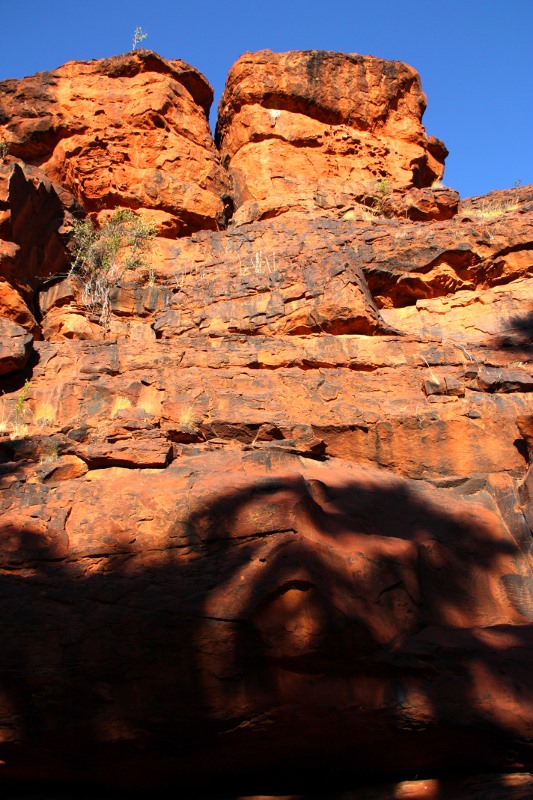 palm valley cliff face
