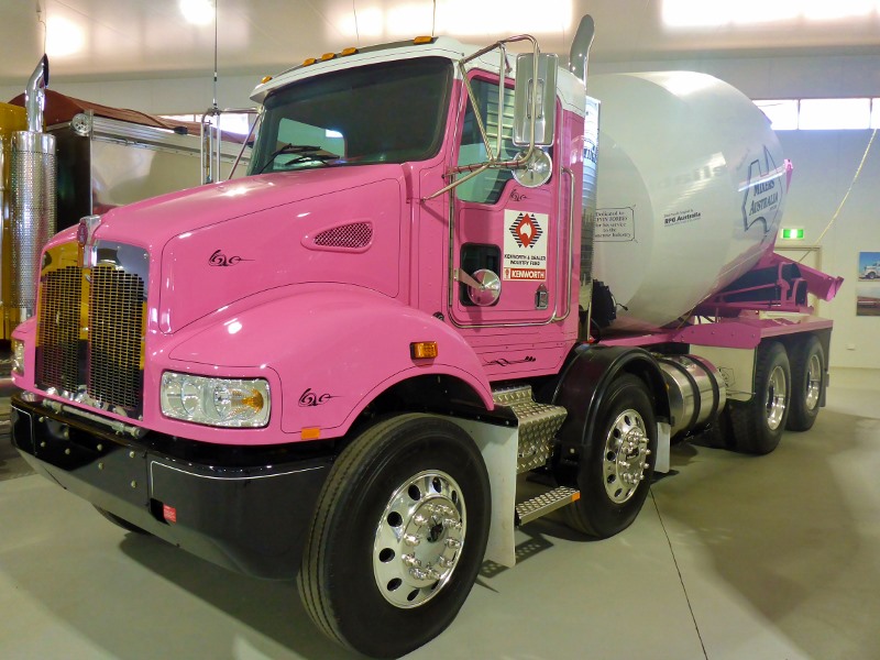 alice springs pink cement mixer