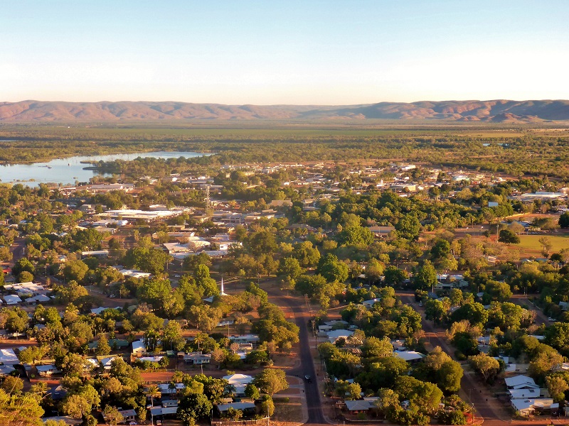 kununurra from kellys knob lookout