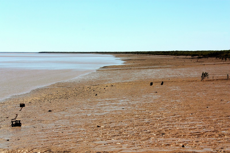 derby mud flats near jetty