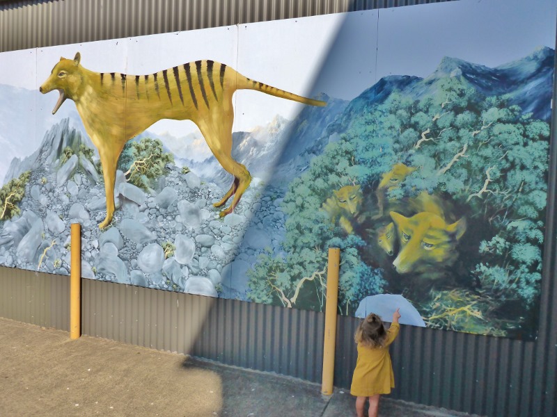 sheffield tasmania tiger mural