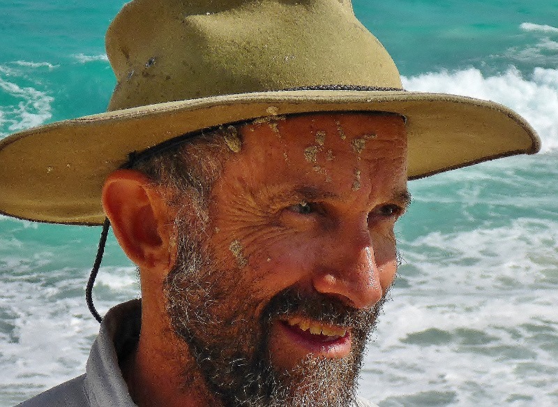 Salmon sand in the face