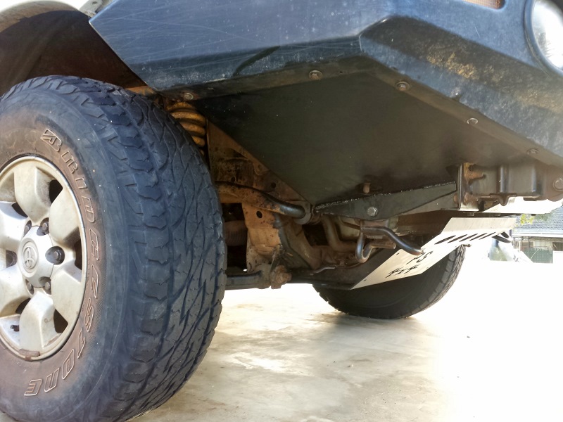 bull bar side wing installed