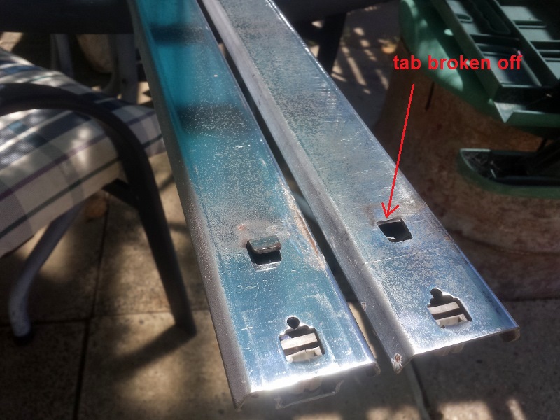 drawer runners broken