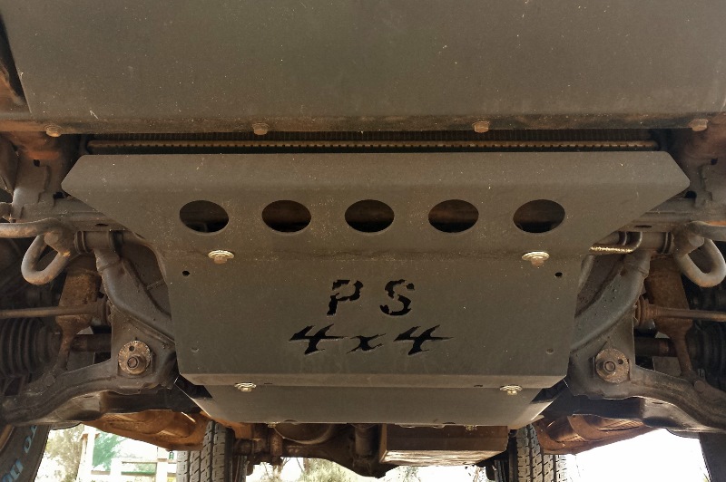 new hilux bash plate installed