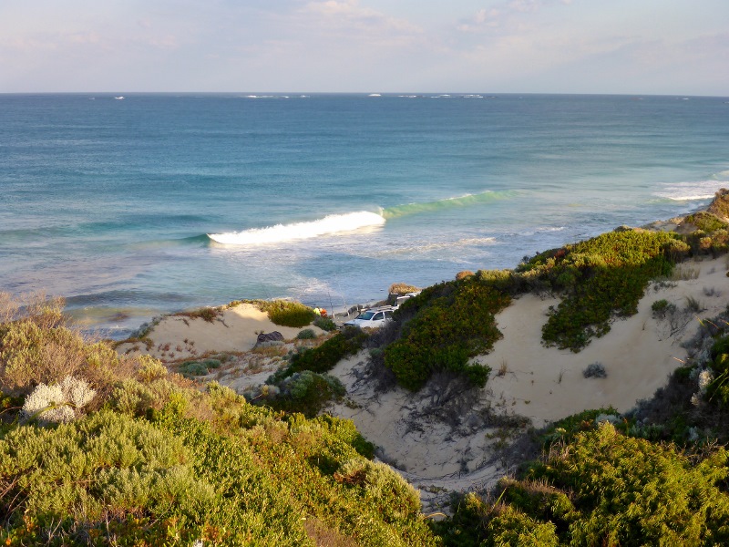 beach camp view from shitter