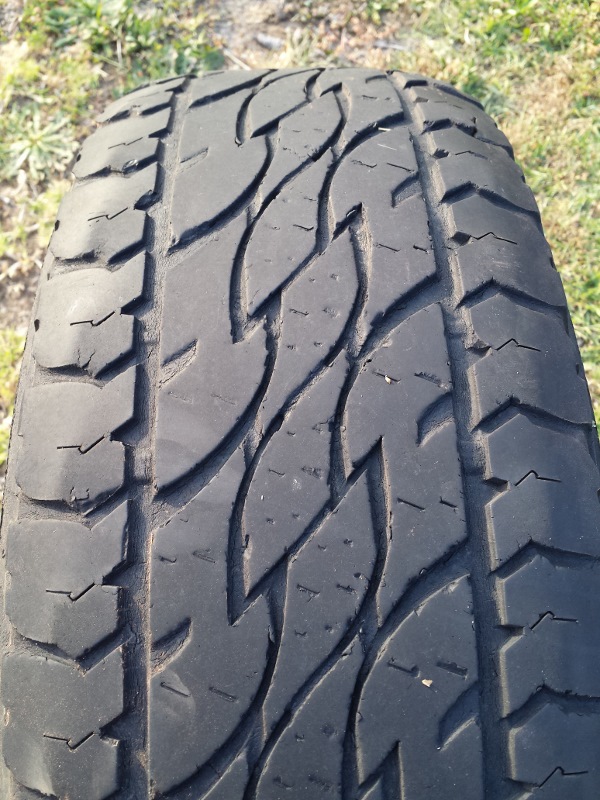 bridgestone d697 rear tyre tread wear