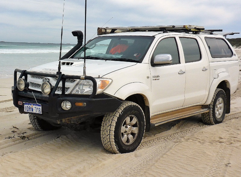 hilux beach driving
